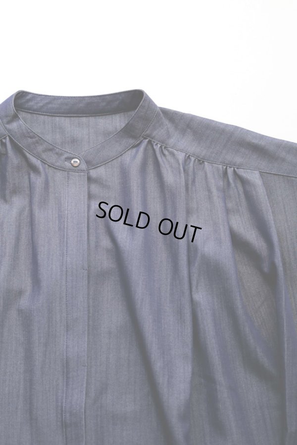 画像14: KELEN / ケレン シャンブレーバンドカラーブラウス LEEPI (14)