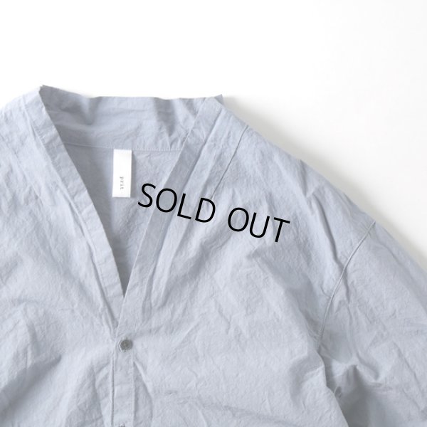 画像5: prit / プリット コットンラミーシーチング近江晒加工 裾ゴムカーディガン (5)