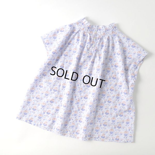 画像8: sosotto / ソソット リバティプリント シャーリングカラーフレンチブラウス (8)