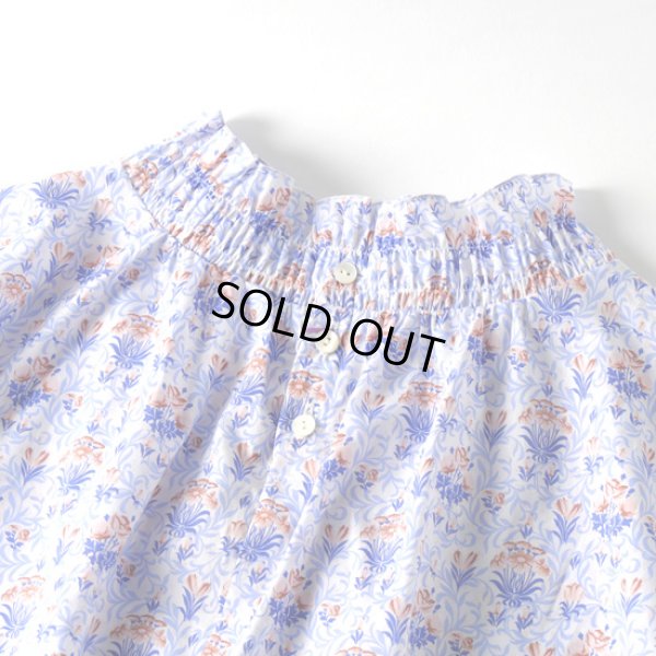 画像9: sosotto / ソソット リバティプリント シャーリングカラーフレンチブラウス (9)