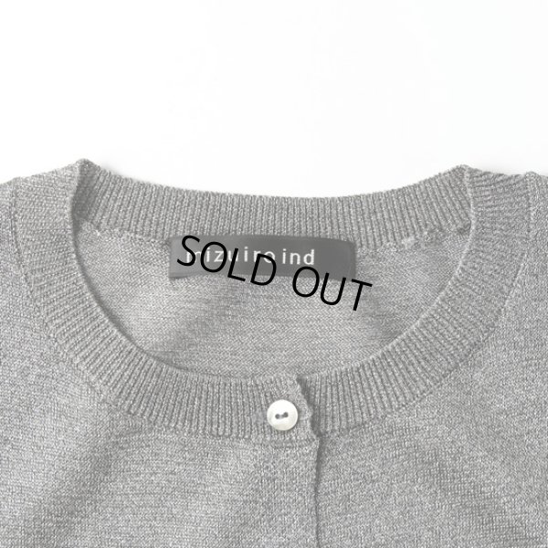 画像2: mizuiroind / ミズイロインド ショートクルーネック ラメミックスカーディガン (2)