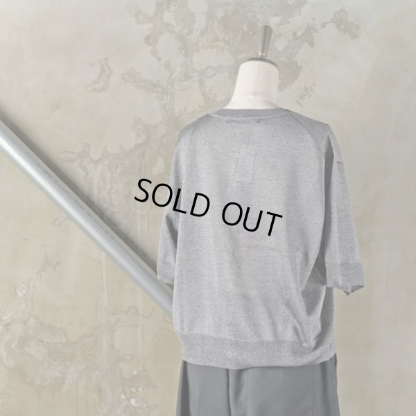 画像8: mizuiroind / ミズイロインド ショートクルーネック ラメミックスカーディガン (8)