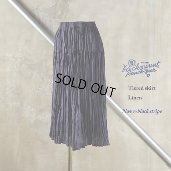 画像8: Rockmount / ロックマウント ティアードスカート linen (8)