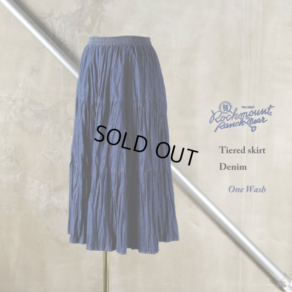 画像2: Rockmount / ロックマウント ティアードスカート denim (2)