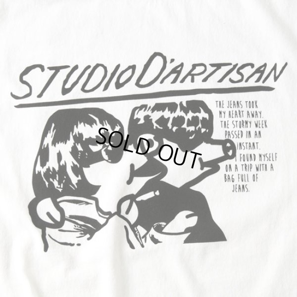 画像2: STUDIOD'ARTISAN / ステュディオダルチザン USAコットンプリントTシャツ (2)