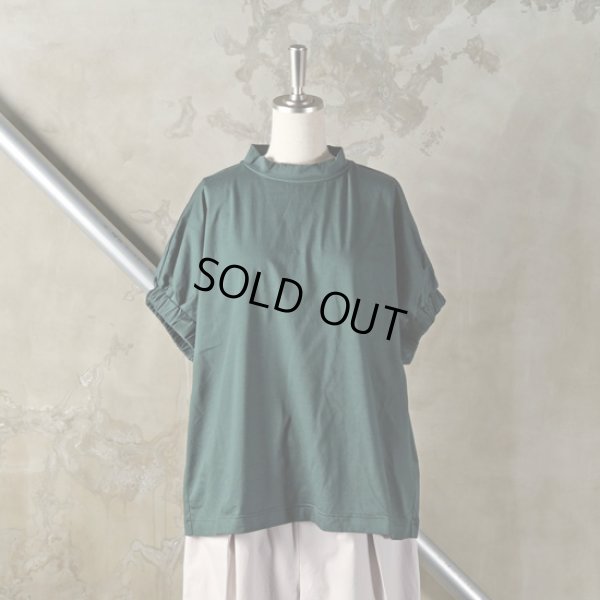 画像8: prit / プリット コンパクト天竺 モックネック袖ゴムプルオーバー (8)