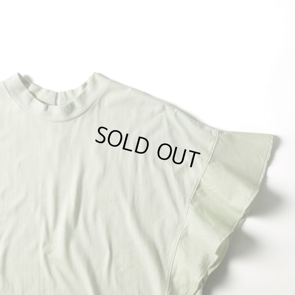 画像3: grin / グリン 40ソフト天竺クラフト フレア袖モックプルオーバー (3)