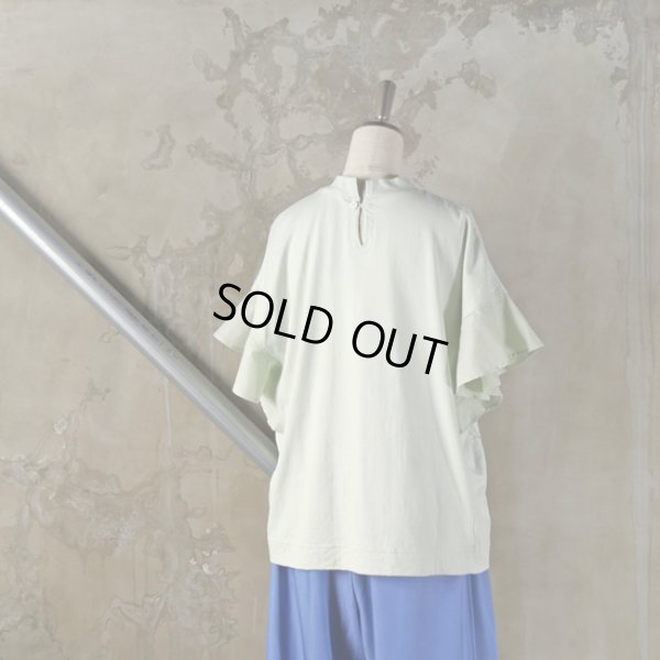 画像10: grin / グリン 40ソフト天竺クラフト フレア袖モックプルオーバー (10)