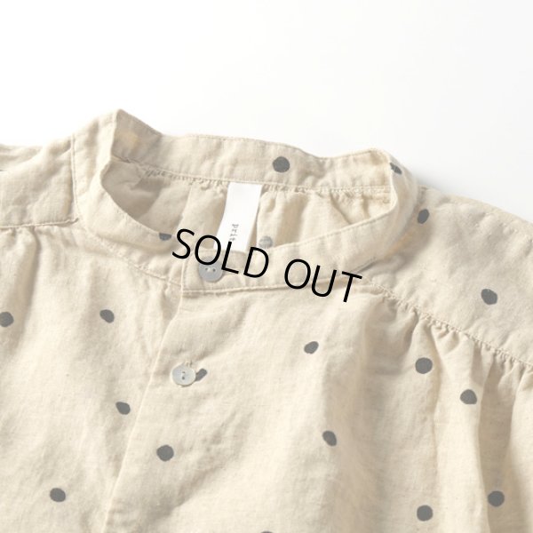 画像4: prit / プリット ドットプリント ショートスリーブギャザーブラウス (4)