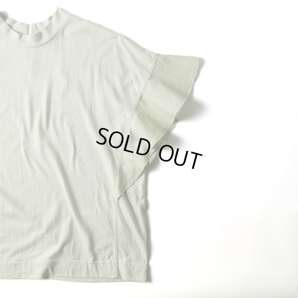 画像4: grin / グリン 40ソフト天竺クラフト フレア袖モックプルオーバー (4)