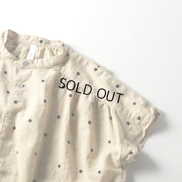 画像6: prit / プリット ドットプリント ショートスリーブギャザーブラウス (6)