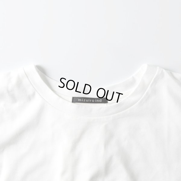 画像2: mizuiroind / ミズイロインド クルーネックフレアTシャツ (2)