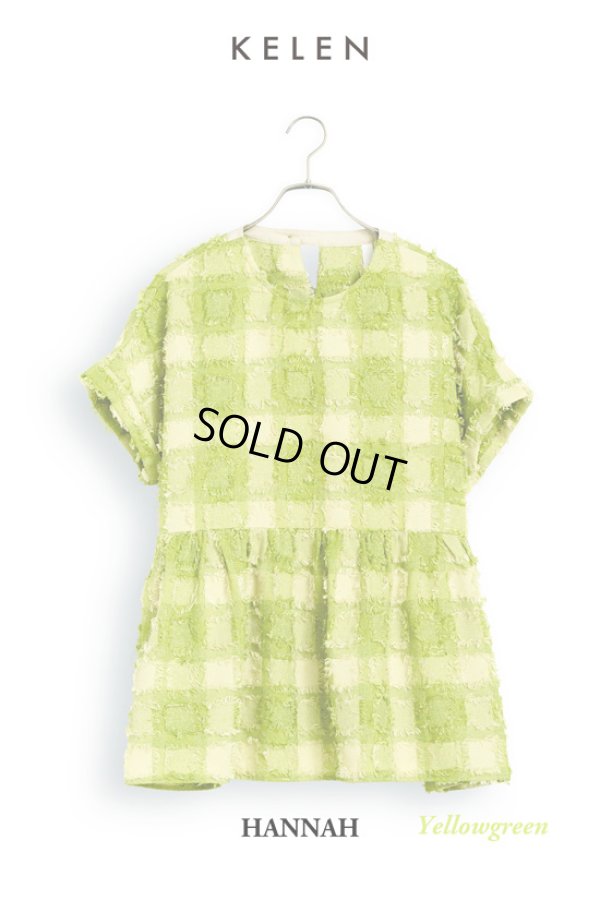 画像16: KELEN / ケレン フリンジチェックトップス HANNAH (16)