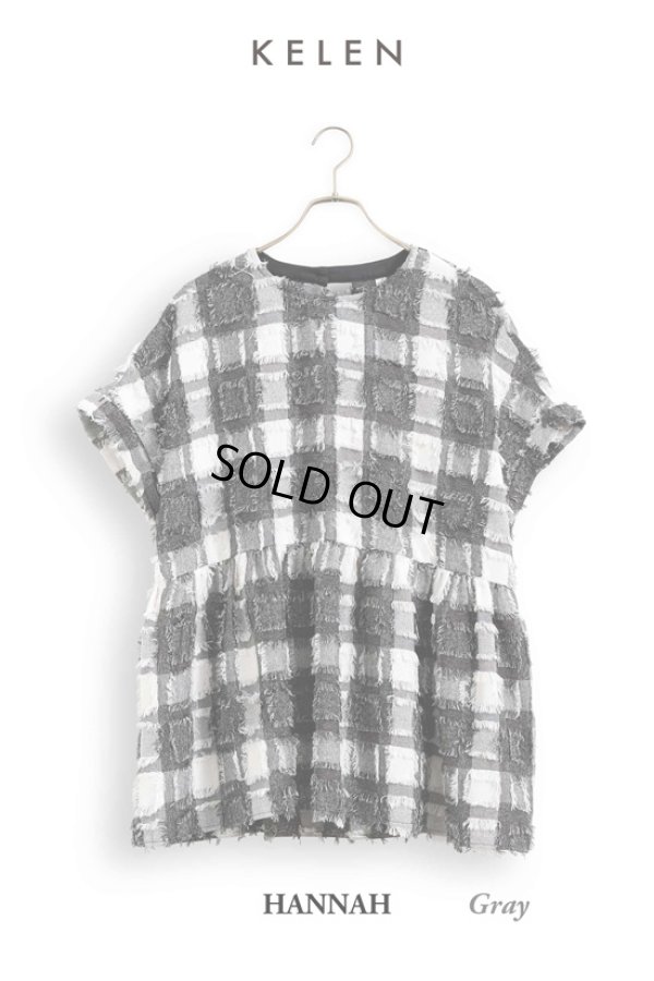画像10: KELEN / ケレン フリンジチェックトップス HANNAH (10)