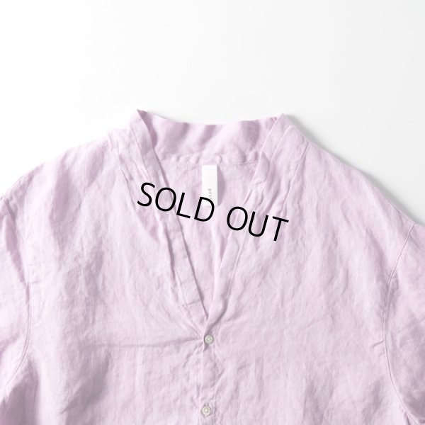 画像2: prit / プリット フレンチリネンキャンバス 裾ゴムカーディガン (2)