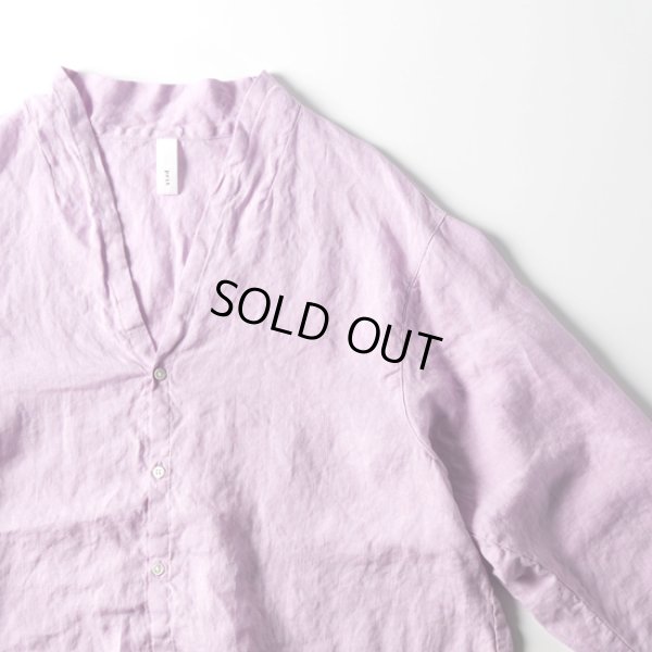 画像4: prit / プリット フレンチリネンキャンバス 裾ゴムカーディガン (4)