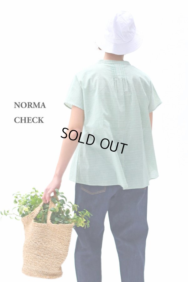 画像3: KELEN / ケレン 2WAYシルエットブラウス NORMA CHECK (3)