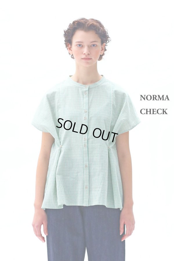 画像5: KELEN / ケレン 2WAYシルエットブラウス NORMA CHECK (5)