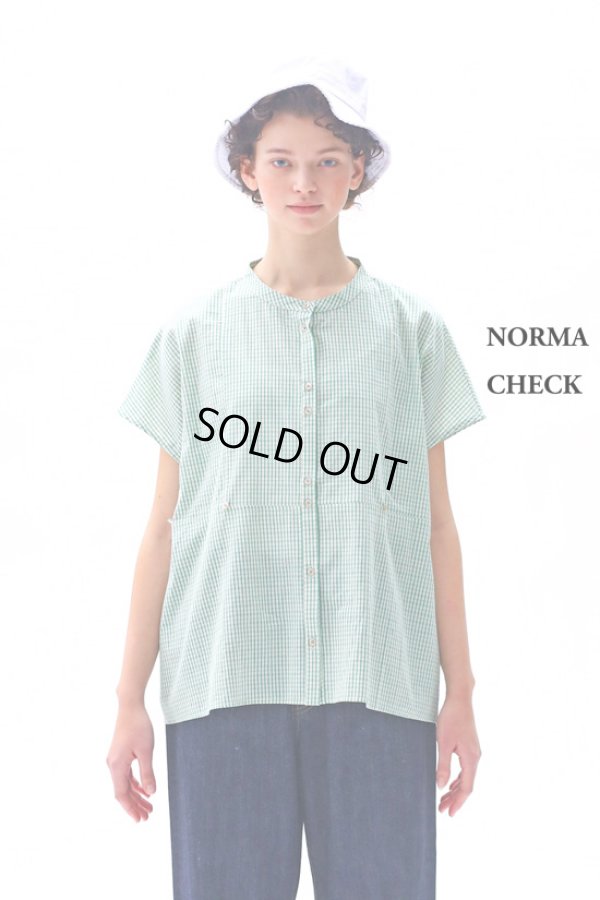 画像4: KELEN / ケレン 2WAYシルエットブラウス NORMA CHECK (4)