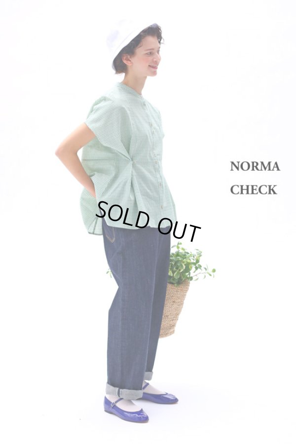 画像10: KELEN / ケレン 2WAYシルエットブラウス NORMA CHECK (10)