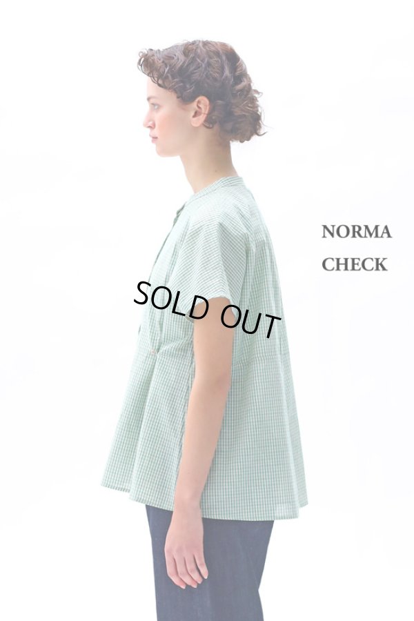 画像6: KELEN / ケレン 2WAYシルエットブラウス NORMA CHECK (6)