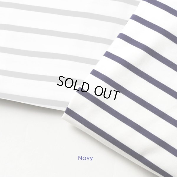 画像13: mizuiroind / ミズイロインド ボーダードルマンコクーンプルオーバー (13)