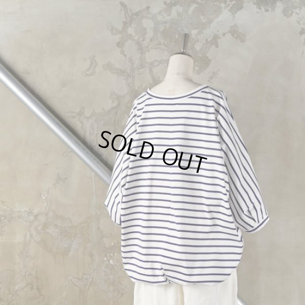 画像11: mizuiroind / ミズイロインド ボーダードルマンコクーンプルオーバー (11)