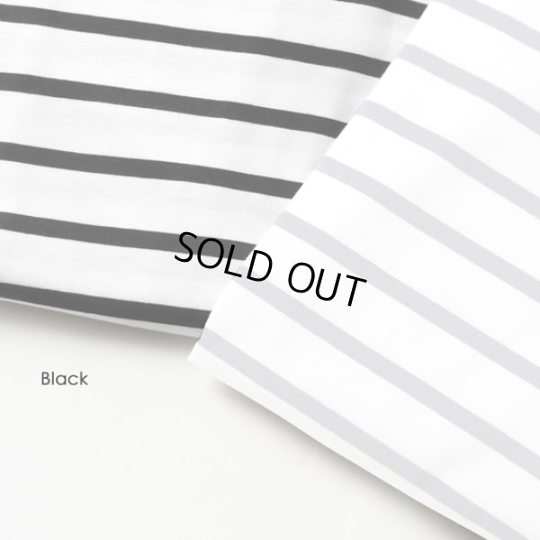 画像14: mizuiroind / ミズイロインド ボーダードルマンコクーンプルオーバー (14)