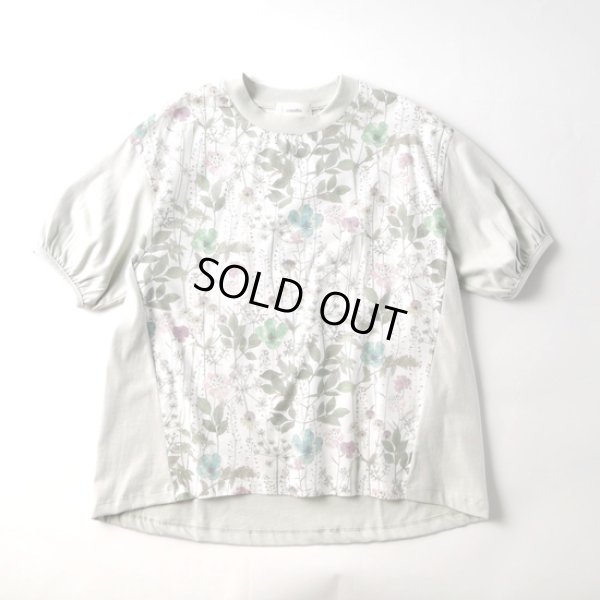 画像2: sosotto / ソソット 前身頃リバティTシャツ (2)