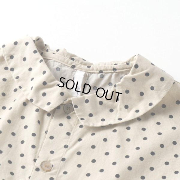 画像3: grin / グリン 綿レーヨンドットプリント ワイドシャツ (3)