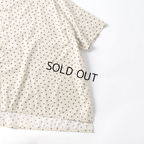 画像6: grin / グリン 綿レーヨンドットプリント ワイドシャツ (6)