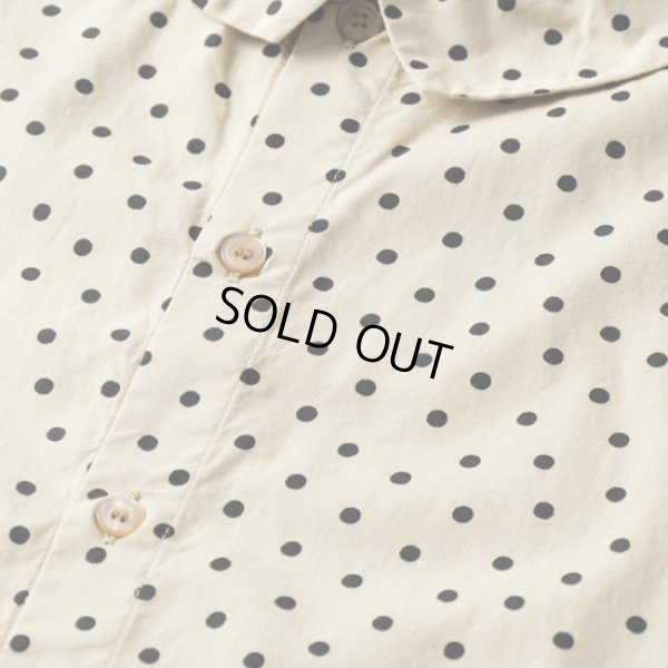 画像4: grin / グリン 綿レーヨンドットプリント ワイドシャツ (4)