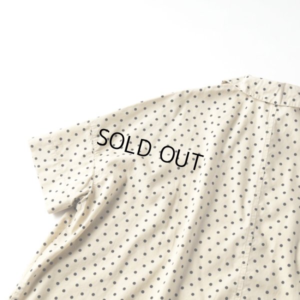 画像7: grin / グリン 綿レーヨンドットプリント ワイドシャツ (7)