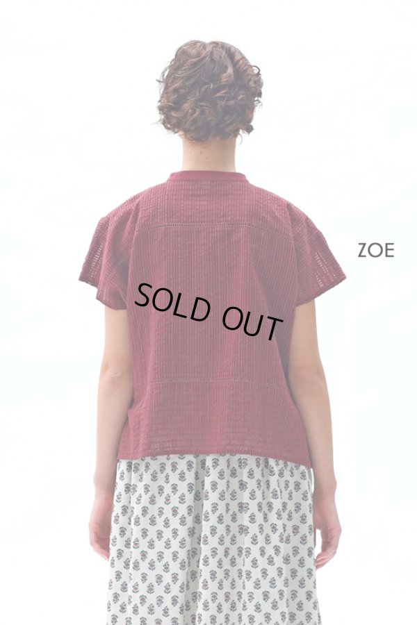 画像5: KELEN / ケレン シアーチェックワイドブラウス ZOE (5)