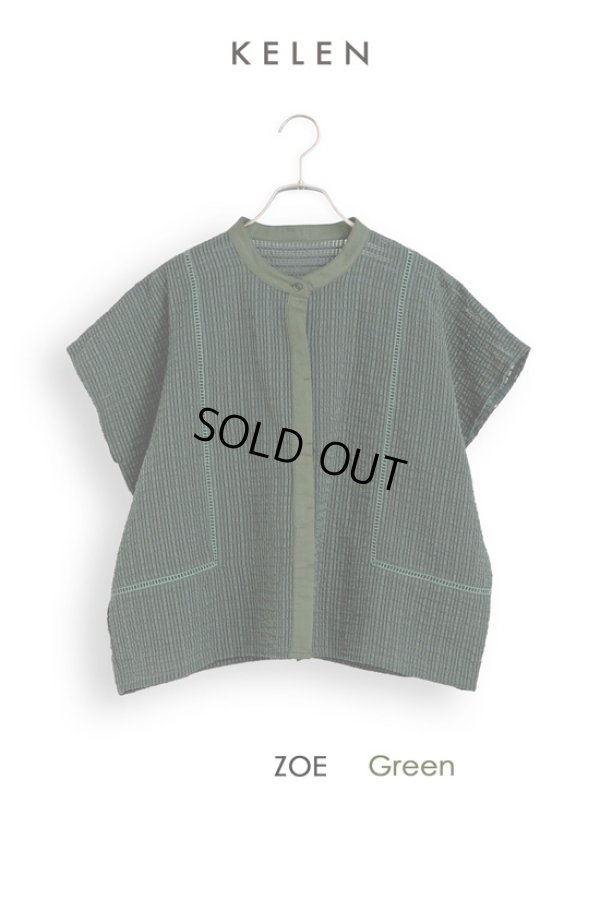 画像18: KELEN / ケレン シアーチェックワイドブラウス ZOE (18)