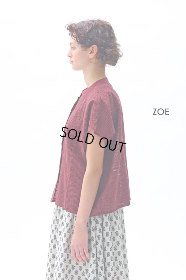 画像4: KELEN / ケレン シアーチェックワイドブラウス ZOE (4)