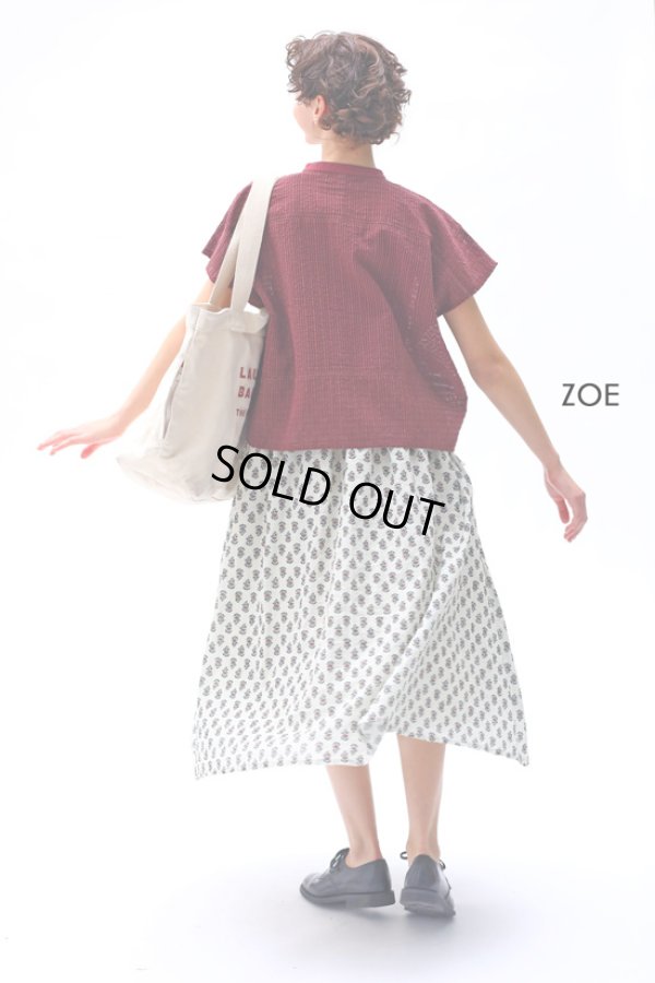 画像9: KELEN / ケレン シアーチェックワイドブラウス ZOE (9)