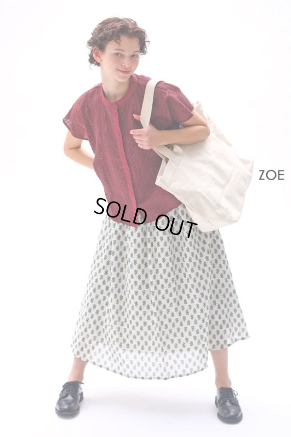 画像7: KELEN / ケレン シアーチェックワイドブラウス ZOE (7)