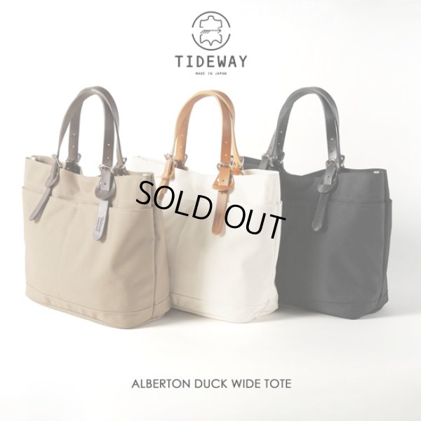 画像1: TIDEWAY / タイドウェイ ALBERTON DUCK WIDE TOTE (1)