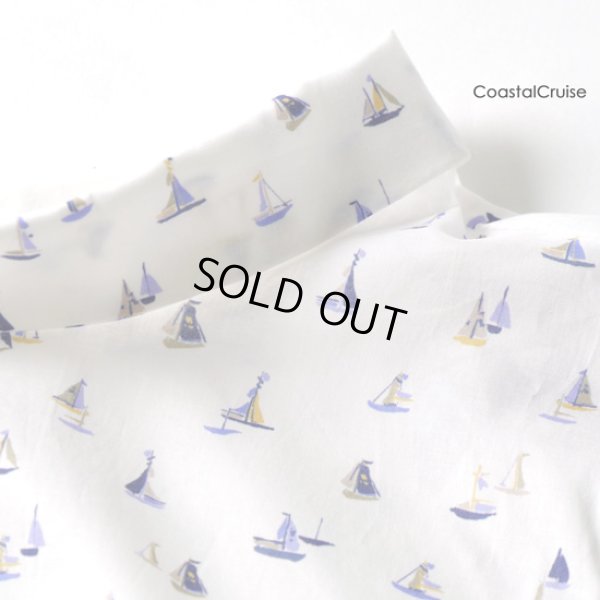 画像2: sosotto / ソソット リバティプリント 折り返し衿ブラウス7分袖 (2)