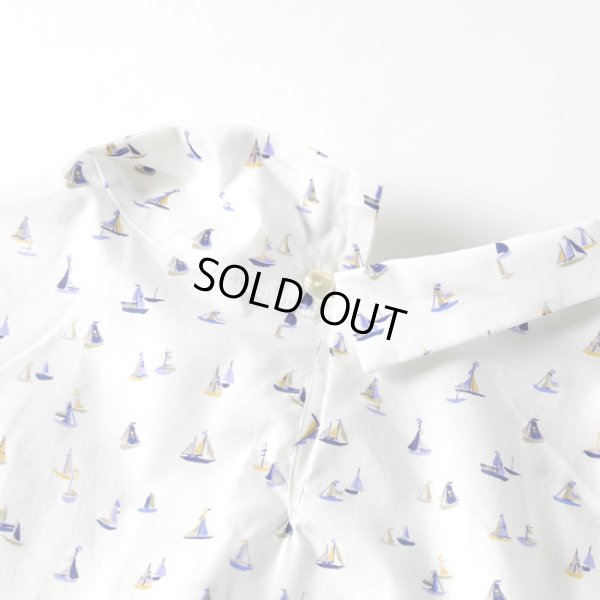 画像7: sosotto / ソソット リバティプリント 折り返し衿ブラウス7分袖 (7)