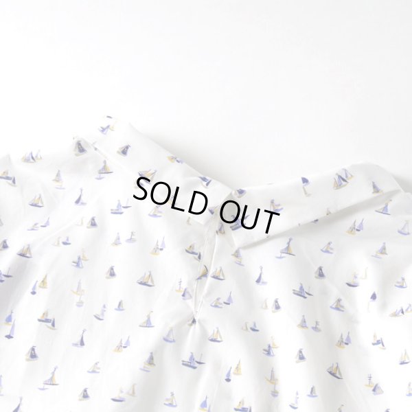 画像6: sosotto / ソソット リバティプリント 折り返し衿ブラウス7分袖 (6)