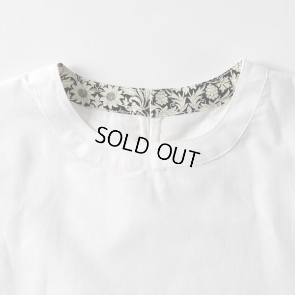 画像4: sosotto / ソソット 綿麻リバティポケット付きTブラウス (4)