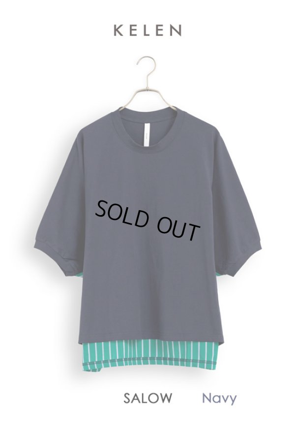 画像12: KELEN / ケレン デザインコンビトップス SALOW (12)