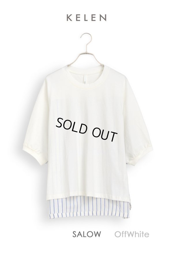 画像17: KELEN / ケレン デザインコンビトップス SALOW (17)
