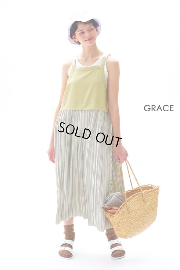画像9: KELEN / ケレン プリーツコンビドレス GRACE (9)