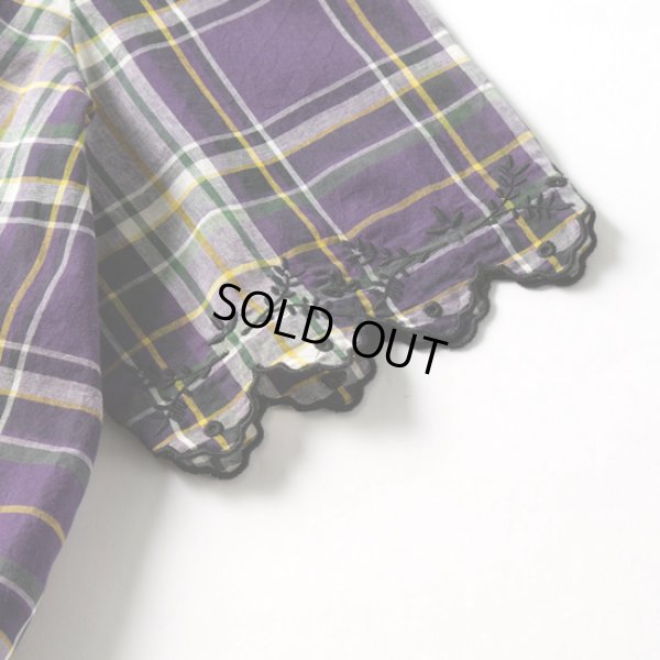 画像5: sosotto / ソソット スカラップ 刺しゅう半袖ブラウス (5)