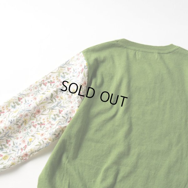 画像7: sosotto / ソソット リネンコットンリバティ袖ドッキングプルオーバー7分袖 (7)