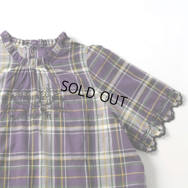 画像3: sosotto / ソソット スカラップ 刺しゅう半袖ブラウス (3)