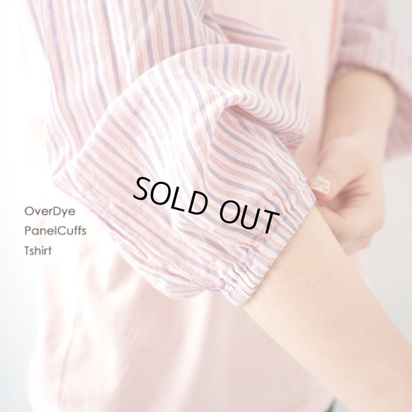 画像5: NATURAL LAUNDRY / ナテュラルランドリー オーバーダイ パネルカフスTシャツ (5)